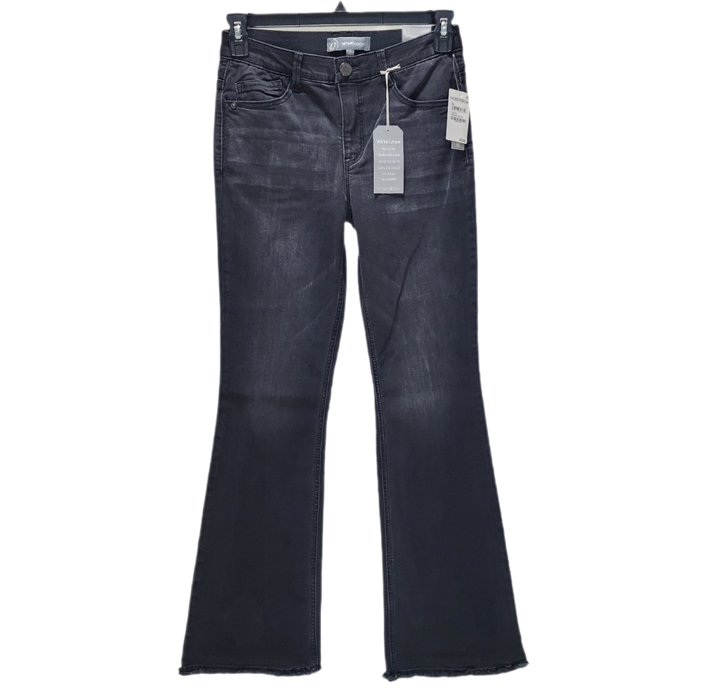 Wit & Wisdom Itty Bitty More Bootcut Jeans Fray Hem High Rise Ab Solution 4